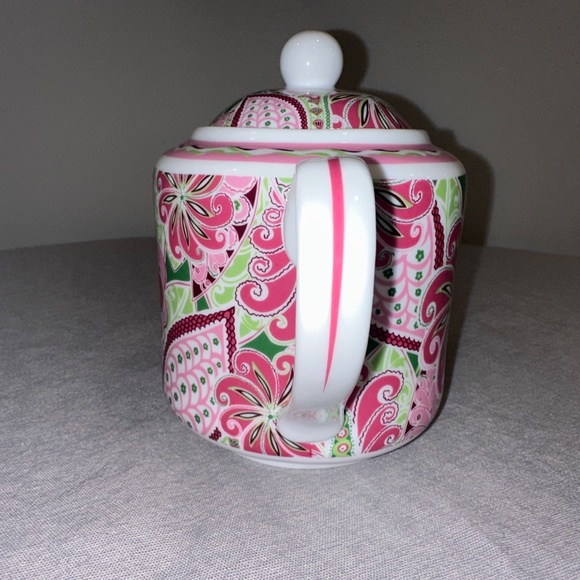 Mother's Day Gift--Vera Bradley Pinwheel Pink Teapot - Picture 2 of 6